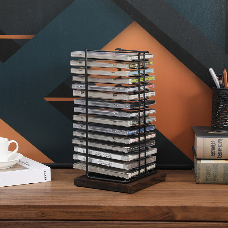 17 Stories Black Metal Wire CD Display Rack Wayfair Canada